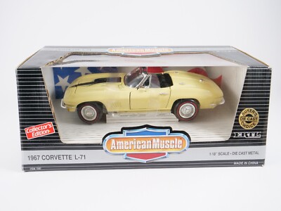 Amerikanischer Muscle 1967 Corvette L-71 Ertl Gelb