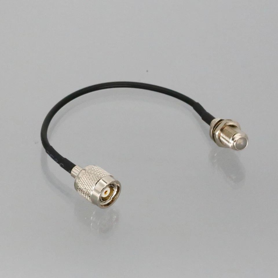 F Female Coax RG6 to Reverse Polarity RP-TNC Male Cable Radio Antenna 0.5~15FT - Image 4 of 4