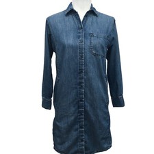 Madewell Long Sleeve Chambray Denim Shirtdress Misses size XXS