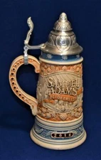 Vintage 2014 SAMUAL ADAMS OKTOBERFEST 12"h Beer Stein w Lid LE #5029