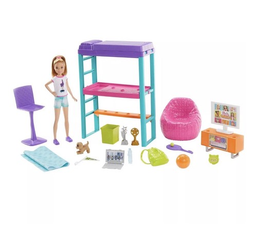 BARBIE TEAM STACIE BEDROOM PUPPY & DOLL PLAYSET *NEW* - Picture 5 of 6