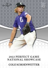 COLE SCHOENWETTER 2022 LEAF PERFECT GAME 