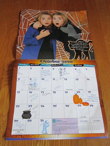 Vintage 1999-2000 Mary-Kate And Ashley Calendar USED Great photos! FREE SHIP - Picture 15 of 23