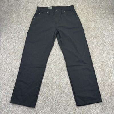 NEW Dickies Relaxed Fit Carpenter Jean Sz 34x30 (Actual 32x30) Mens Canvas Black
