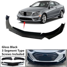 Universal Fit For Mercedes C Class 12-14 Front Bumper Spoiler Splitter 2 Layer Universal Fit For Mercedes C Class 12-14 Front Bumper Spoiler Splitter 2 Layer