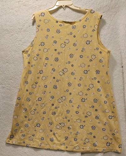 YOUNIQUE Summer Yellow Blue White Floral Sleeveless Size 22 Mid Knee Summer - Picture 3 of 6