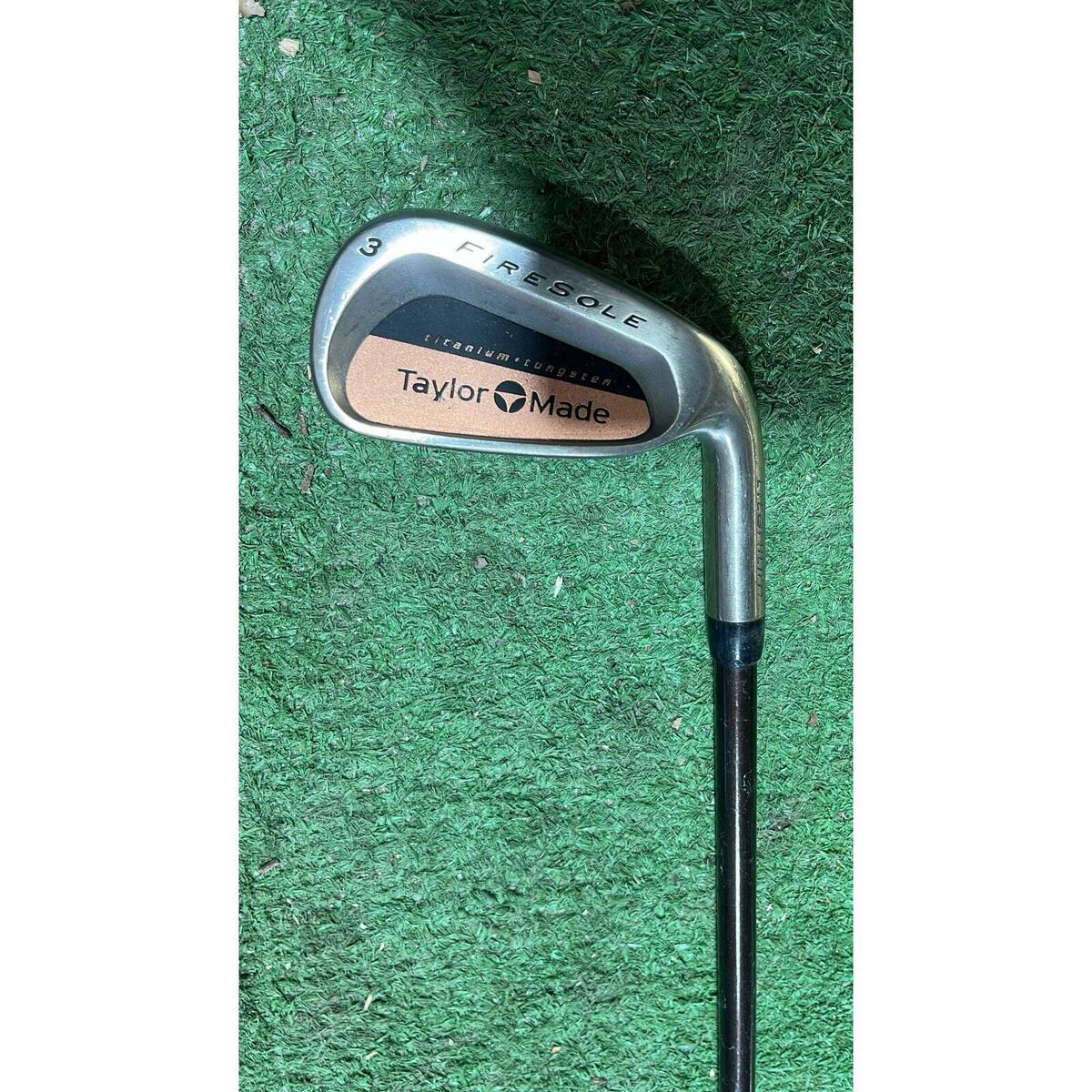 TaylorMade Firesole Tungsten/Steel 4 Iron True Temper R Flex Steel Shaft TaylorMade Firesole Tungsten/Steel 4 Iron True Temper R Flex Steel Shaft