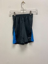 Nike Boys Size M 6 Shorts Black and blue Elastic Waist  Basketball Youth Kids