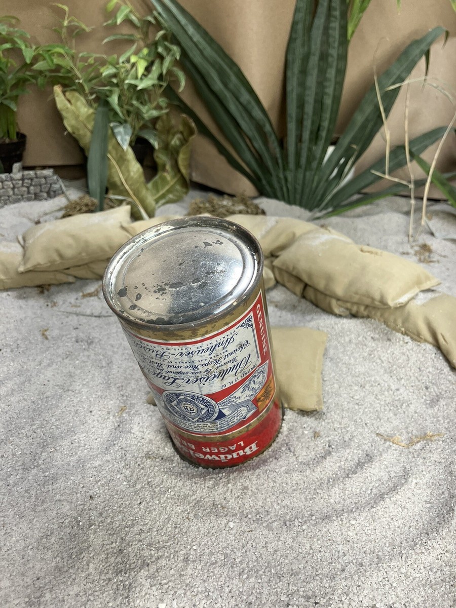 Vintage 1950's Budweiser Flat Top Gold Beer Can. Top Opened | eBay