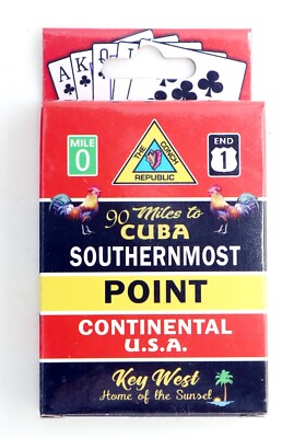 Key West Florida Buoy Collectible Souvenir Playing Cards With Header