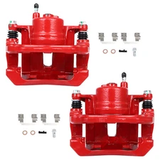 Front Pair Brake Calipers w/Bracket Left Right Fits 2003-2008 Toyota For Corolla