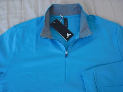 Adidas  Elevated  1/4-Zip Golf Jersey Top, NWT - Men s L, Semi Blue Burst, $90