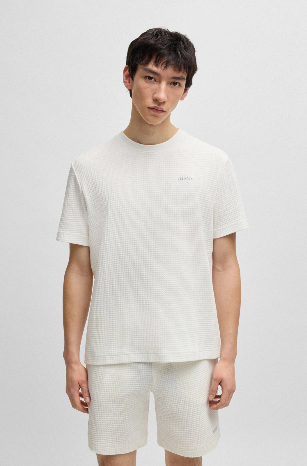 HUGO Austin Herren Wei Kurze Sporthose Laufen Bequem Sitzend 50532011-102 10190₽