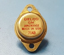 Transistor , JAN2N3902 , DELCO GM , Bipolar ,NPN, 400V,  3.5A , 5W , ( ONE )