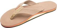 Woman Rainbow Single Layer Premier Leather Wide Arch 301ALTS SROY Brand New