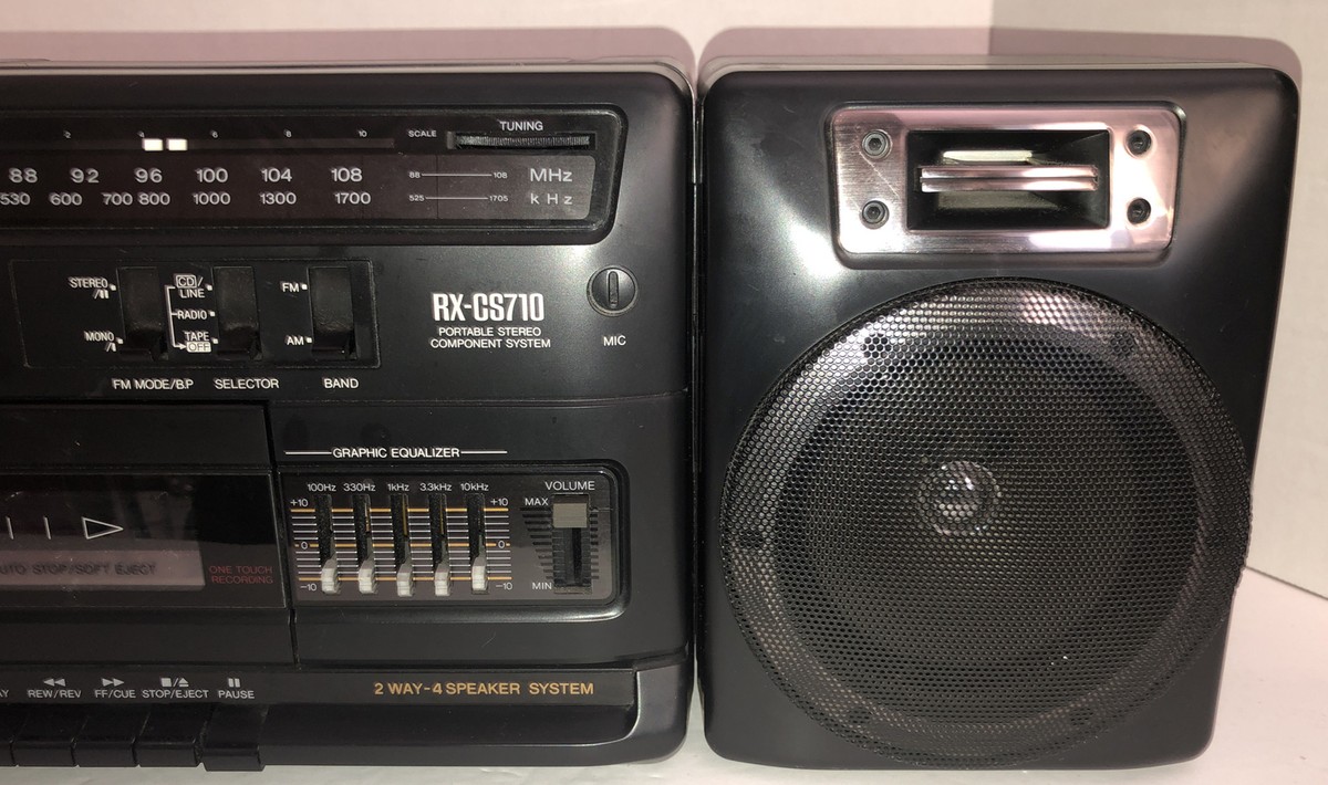 PANASONIC RX-CS710 AM/FM CASSETTE 2 WAY-4 SPEAKER SYSTEM-TESTED