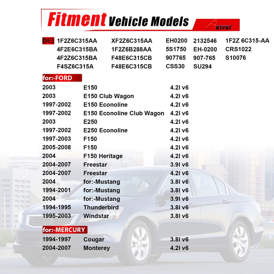 Датчик положения коленчатого вала для Ford F-150 E-150 Mustang Mercury Cougar Monterey - Изображение 2 из 4