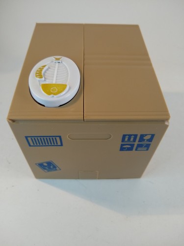 Money Bank Automated Gray Cat Thief Coin Box Big Grape Box Orchard “piggy Bank” - Picture 6 of 6