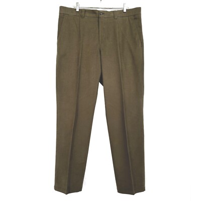 BOGNER | COMFORT FIT | Straight Leg Trousers | Olive Green | Men's W40xL32