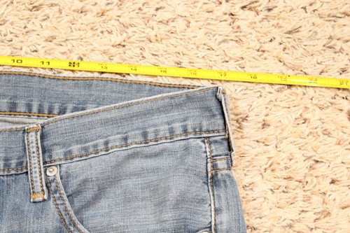 Levi's 527 Jeans Mens 34x34 Low Boot Cut 100% Cotton Distressed - Picture 5 of 10