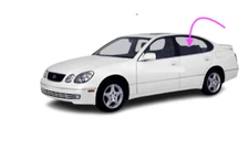 Fits:1998-2000 Lexus GS 300,400 4D Sedan Driver Side Rear Left Door Window Glass