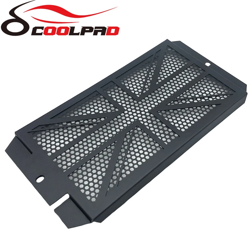 Protector de parrilla de radiador negro para motocicleta para Triumph Thruxton 1200 Foto 3 de 4