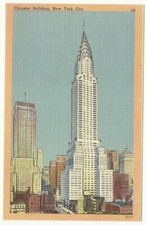 Chrysler Building - New York City - Vintage Postcard
