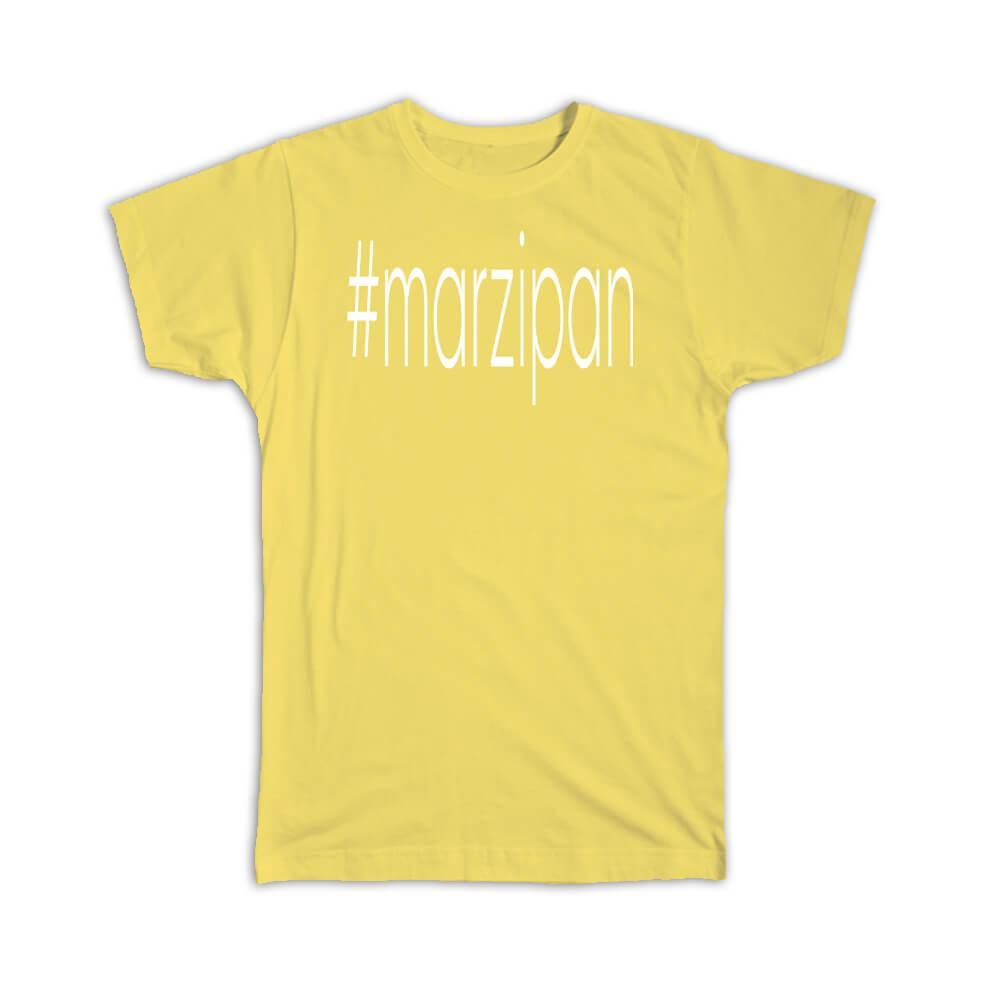 Hashtag Marzipan Social Media Gift T-Shirt Fun Trendy Design