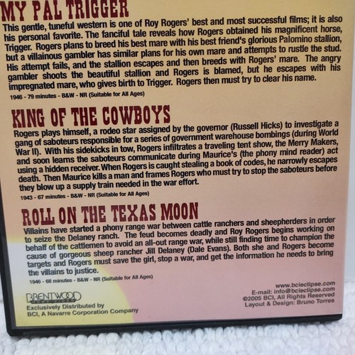 Roy Rogers The Last Real American Hero 4 Movies / 2 DVD set Box Set Western - Picture 7 of 8