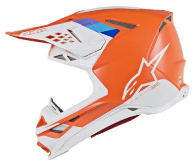 ALPINESTARS SUPERTECH S-M8 SM8 HELMET CONTACT LIGHT ORANGE COOL