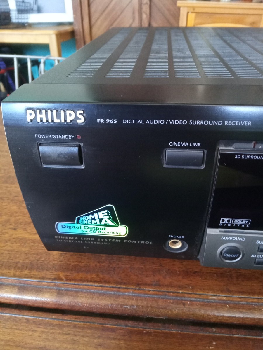 Philips Digital Cinema Sound Center Model FR965 FR 965 No Remote