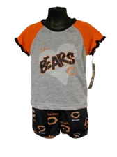 NEW Chicago Bears GIRLS TODDLERS 3T NFL Team Apparel 2 Piece Pajama Set
