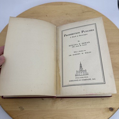 1930 Prohibition Punches by Roxana Doran HC First Edition, Non-Alcoholic Recipes - Picture 5 of 17