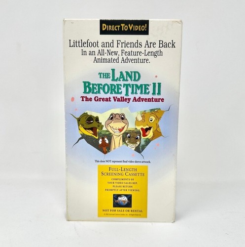 Vintage VHS Land Before Time II Great Valley Adventure Screener Promo Very Rare - 第 1/12 張圖片
