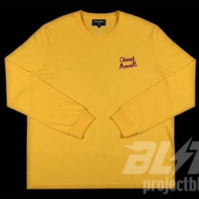 CHANEL X PHARRELL CAPSULE COLLECTION GRAFFITI L/S T-SHIRT YELLOW L
