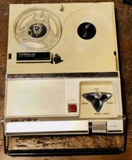Rare Vista (craig) Model 212 Portable Battery Operated Reel / Reel Tape Recorder