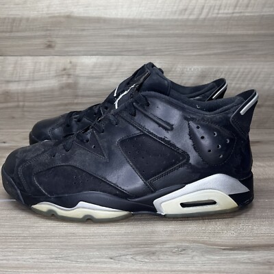 Nike Air Jordan Low Chrome Mens Size Retro Black Sneakers 304401-003 