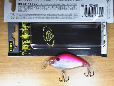DUEL 3D QW FLAT CRANK THREE DIMENSION 55mm 7gr FLOATING CODE F701-HMBD BASS