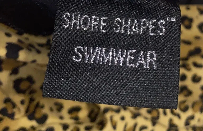 Traje de baño de una pieza adelgazante barriga animal leopardo Shore Shapes para mujer talla 12 Foto 4 de 4