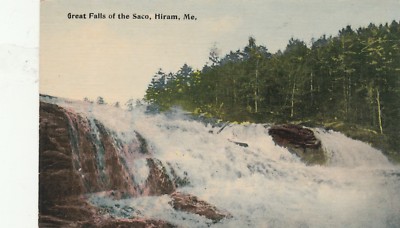 KAPPYS 21418-11 UNKNOWN PUB POSTED 1912 GREAT FALLS OF THE SACO HIRAM MAINE