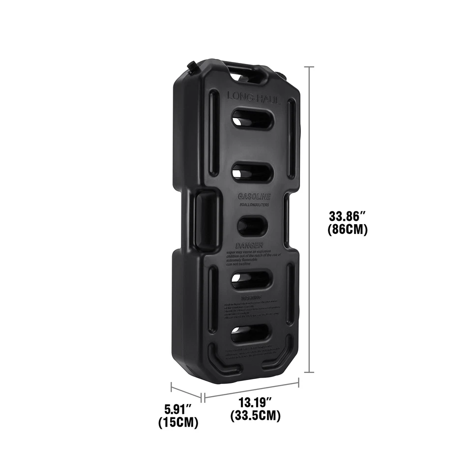 30L Fuel Tank Gas Container Fuel Can W/ Locks Keys Fit For Jeep UTV Polaris RZR - Image 3 of 4