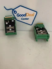 LOT OF 2 SIEMENS AUT 5 SWITCH INTERFACE MODULE PHOENIX CONTACT BLOCK