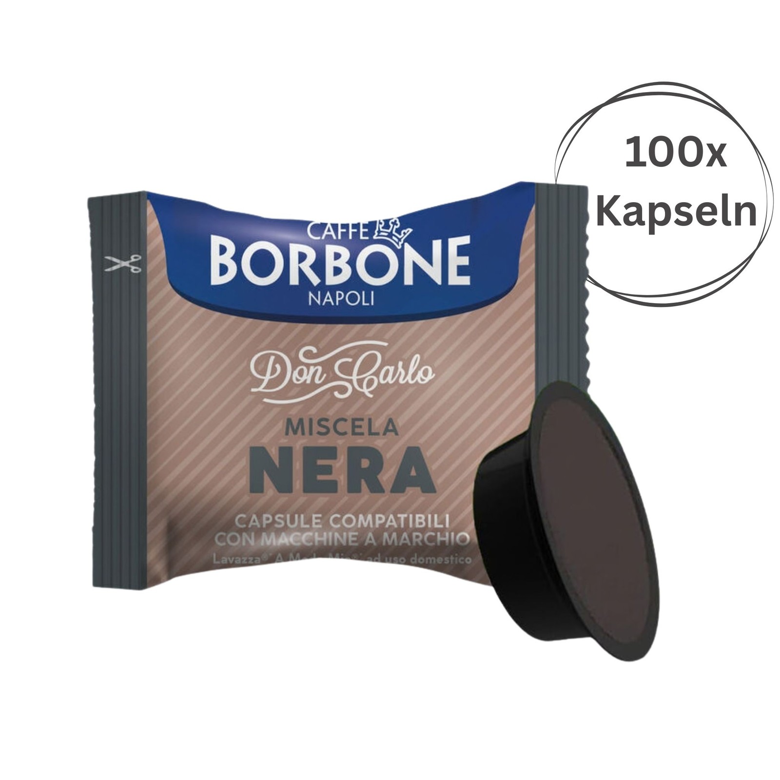 100 Kapseln Mischung Schwarz Kaffee Bourbon Don Carlo kompatibel Lavazza A Mo... - Bild 3