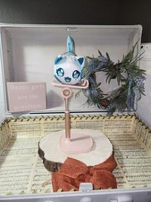 Aphmau MeeMeows Medium 11" Diamond Cat Plush Celestial  Shiny Blue Plush Sparkle