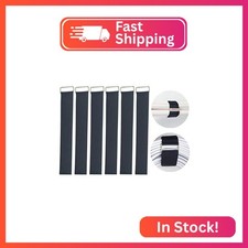 YiwerDer 6Pcs 18" x 2" Nylon Heavy Duty Reusable Hook and Loop Cinch Straps, Adj