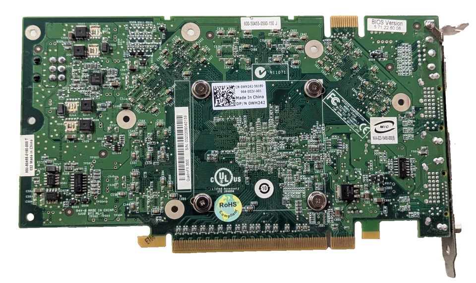 NVIDIA Quadro FX3500 PCIe Workstation Graphics Card 256MB GDDR3 Dual DVI S-Video - Image 3 of 4
