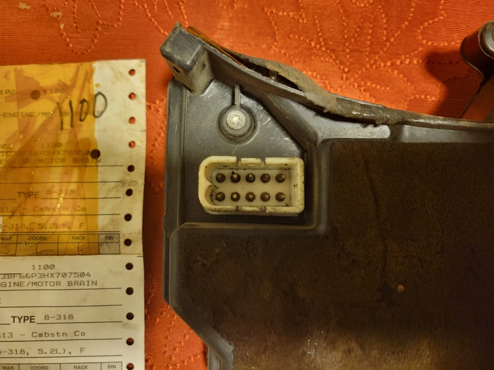 1987 Chrysler Fifth Avenue ECM ECU PCM Electronic Computer Fuel Engine R4289813 - Image 3 of 4