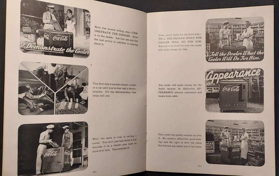 1940 Advertising Salesman Book Coca-Cola Bottling Co Retail Store Coke Coolers