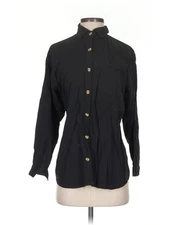 Gitano Women Black Long Sleeve Button-Down Shirt S