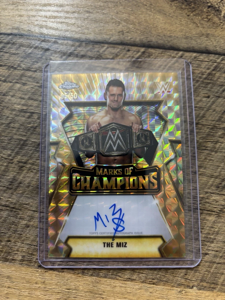 2026 Topps Chrome WWE The Miz Marks of Champions Auto Gold